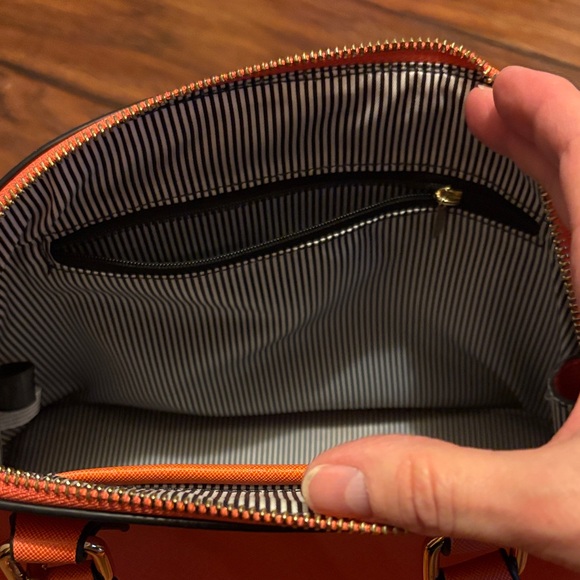 Orange Structured Handbag - Picture 6 of 9